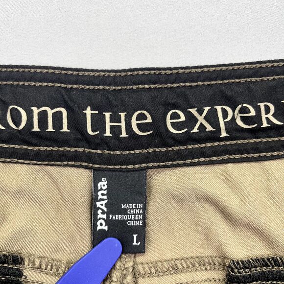 Prana Breathe Born From The Experience Hiking Outdoor Capris Women Sz L Brownish - Picture 7 of 13